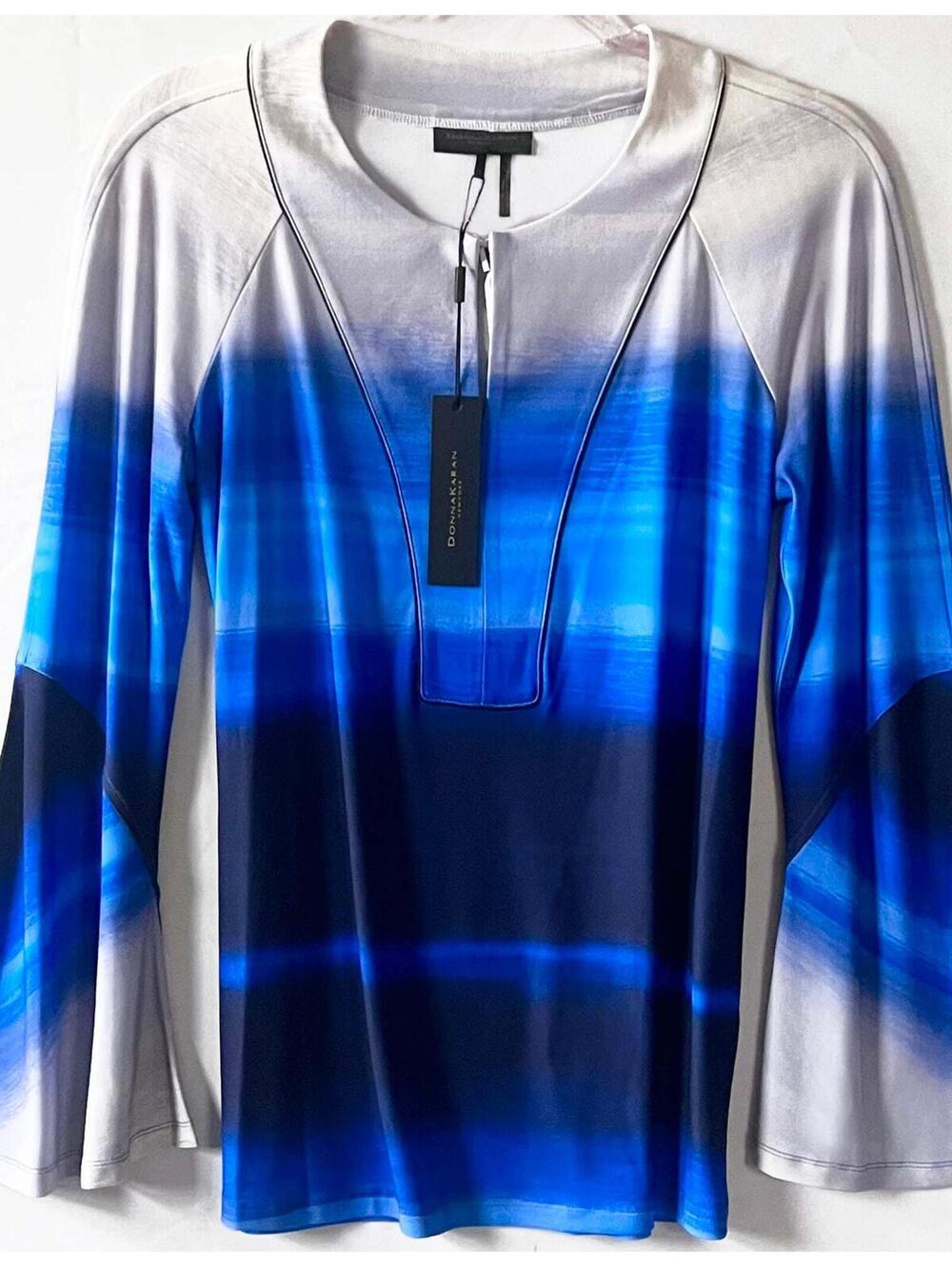 DONNA KARAN Bell-Sleeved Blouse Size (S)